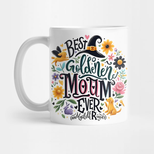 Best Golden Retriever Mom Ever Funny Dog Lover Gifts Women by Oasis Designs